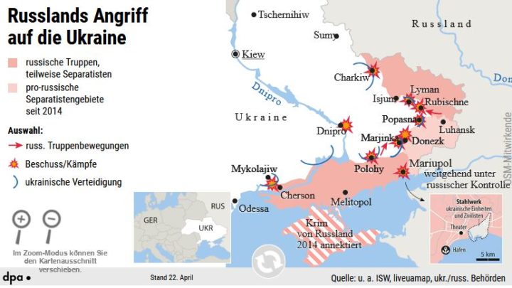 Ukraine im Ticker – Ukraine berichtet über Rückeroberung von Orten im Gebiet Cherson