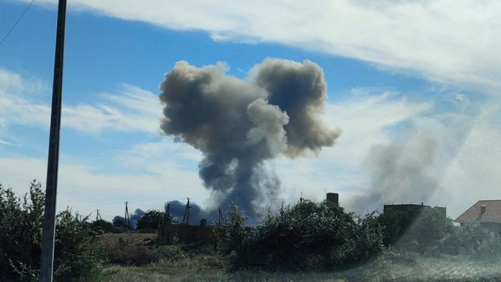 Laut Russland kein Angriff Explosionen auf annektierter Halbinsel Krim