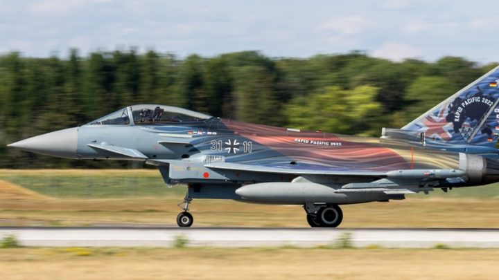 „Pitch Black“ Eurofighter beim Indopazifik-Manöver