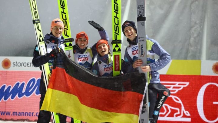 Deutsches Skisprung-Mixed holt WM-Gold in Planica