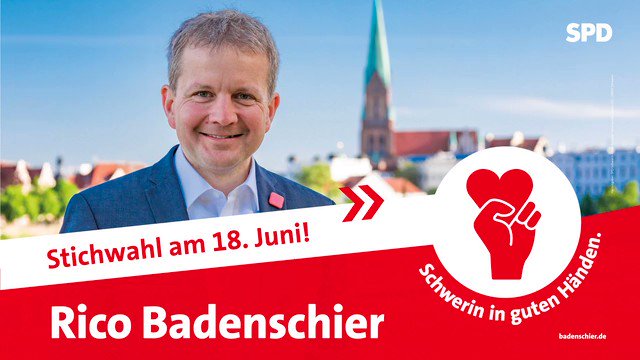 Amtsinhaber Badenschier gewinnt OB-Stichwahl in Schwerin