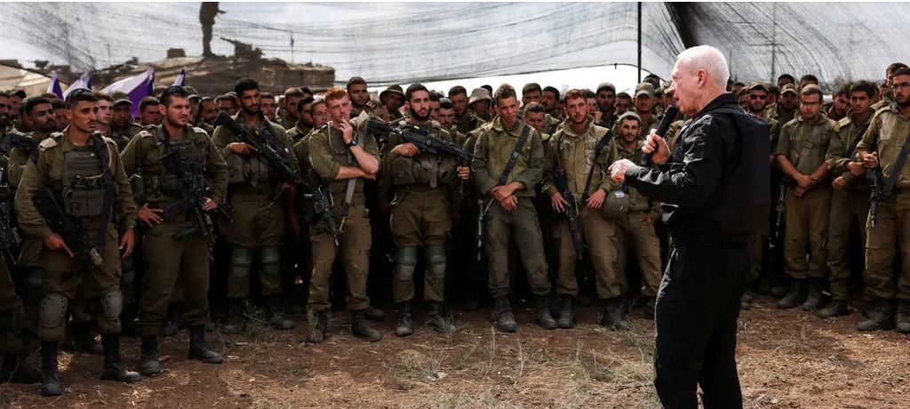 Nach Großangriff auf Israel Tag 13 ++ Galant stimmt Soldaten auf Bodenoffensive ein ++